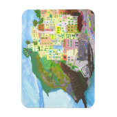 Magnet Landschaft Italien gemalt (Vertikal)
