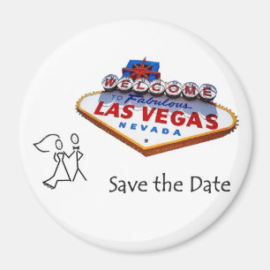 Magnet Las Vegas Save the Date B&G