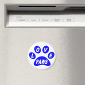 Magnet-Liebe Paws Blue Magnet (In Situ (Geschirrspüler))