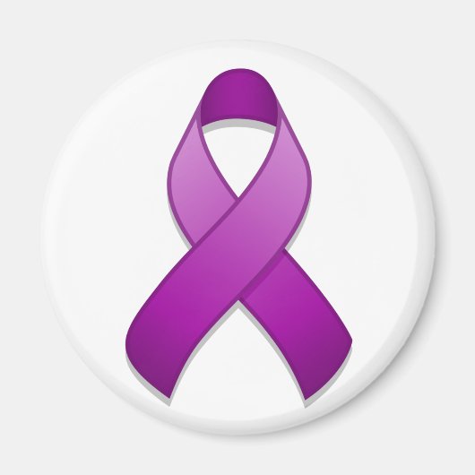 Magnet lila Awareness Ribbon (Vorne)