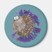 Magnet - Lila Garnfisch - Papa (Vorne)