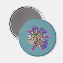 Magnet - Lila Garnfische - Baby