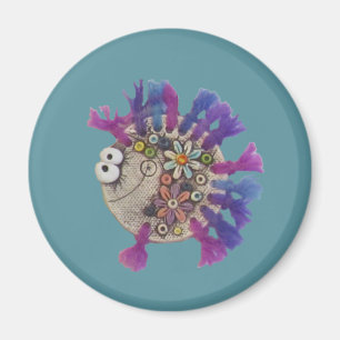 Magnet - Lila Garnfische - Baby