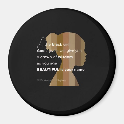 Magnet little black girl magnet (Vorne)