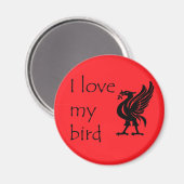 Magnet - Liverpool Liverbird (Vorderseite/Rückseite)