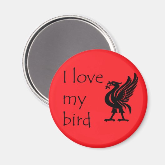 Magnet - Liverpool Liverbird (Vorderseite/Rückseite)