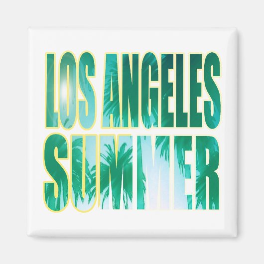 Magnet "Los Angeles Summer Letter Green" (Vorne)