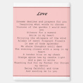 magnet- "Love" Magnet (Vorderseite)