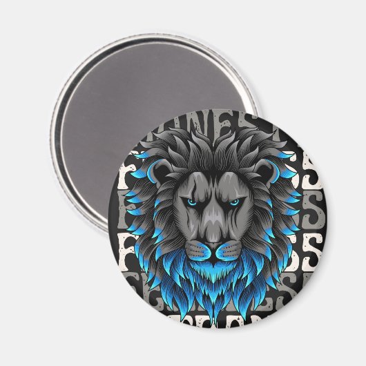 Magnet-Löwenmuster: positiv Magnet (Vorderseite/Rückseite)