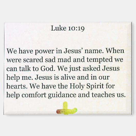 magnet-luke 10;19 magnet (Vorderseite)