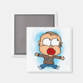 Magnet "lustiges Baby" (Vorderseite/Rückseite)