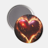 Magnet"Magnetische Leidenschaft Magnet (Vorderseite/Rückseite)