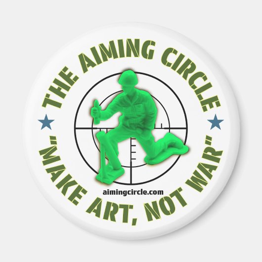 Magnet "Make Art, not War" (Vorne)