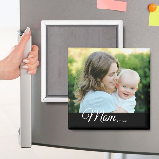 Magnet-Mama Gegründet Foto Muttertagsgeschenk Magnet
