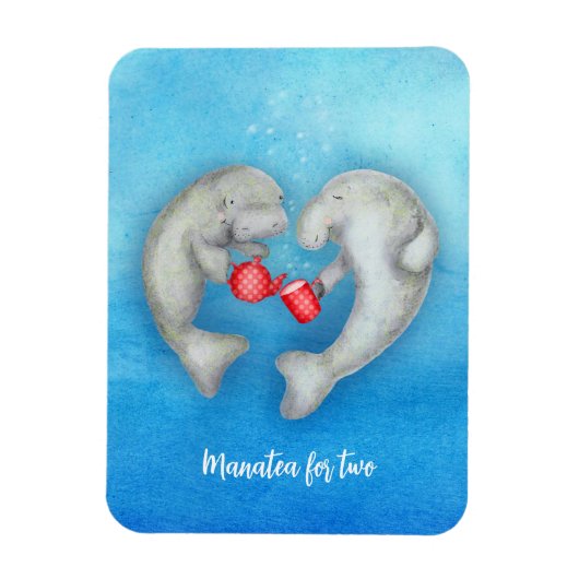 Magnet "Manatea for two" Teeküche (Vertikal)