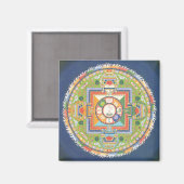 MAGNET Mandala von Chenrezig (Mitgefühl) (Vorderseite/Rückseite)
