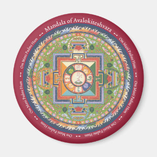 MAGNET Mandala von Chenrezig (Mitgefühl)