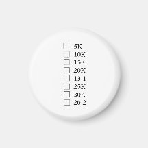 Magnet "Marathon Checklist"