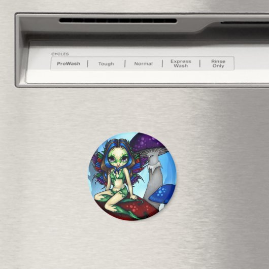 Magnet "Masked Fairy on Mushrooms" (In Situ (Geschirrspüler))