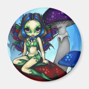 Magnet "Masked Fairy on Mushrooms"