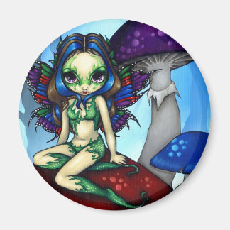 Magnet "Masked Fairy on Mushrooms"
