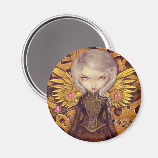 Magnet "Mechanischer Engel II" (Vorderseite/Rückseite)