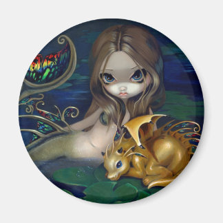 Magnet "Meerjungfrau mit einem goldenen Drachen"
