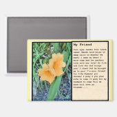 Magnet "Mein Freund" (Vorderseite/Rückseite)