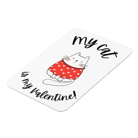 Magnet - Meine Katze ist mein Valentin (Linke Seite)