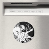 Magnet: Merlin - von Aubrey Beardsley Magnet (In Situ (Geschirrspüler))