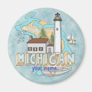 Magnet Michigan Lighthouse