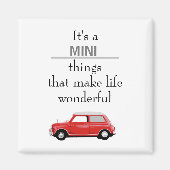 Magnet Mini Cooper Rot Mini Sachen (Vorne)