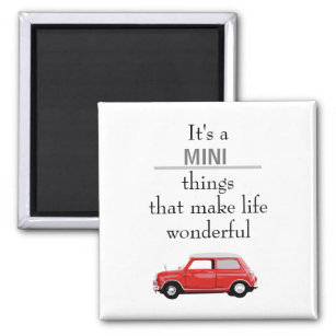 Magnet Mini Cooper Rot Mini Sachen