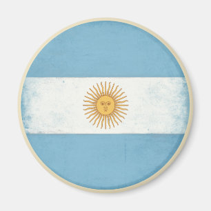 Magnet mit beunruhigter Vintager Flagge von