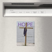 Magnet mit Bild eines Kreuzes am Strand (In Situ (Geschirrspüler))
