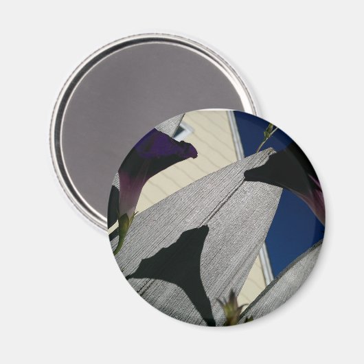 Magnet mit Blume (Vorderseite/Rückseite)