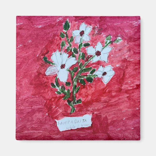 Magnet mit botanischem Design (Vorne)