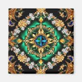 Magnet mit brasilianischem Farbdesign (Vorne)