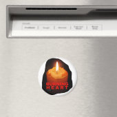 Magnet mit BURNING HERZ (In Situ (Geschirrspüler))