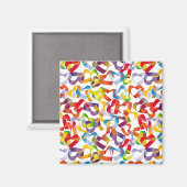 Magnet mit dekorativem nahtlos mit 3D-Herz-Pat (Vorderseite/Rückseite)