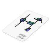 Magnet mit dem anfänglichen H (Linke Seite)