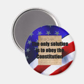 Magnet mit der einzigen Lösung (Vorderseite/Rückseite)