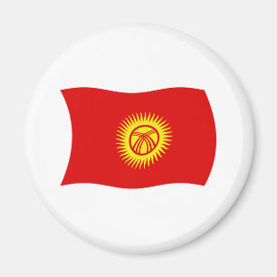 Magnet mit der Flagge der Kirgisischen Republik