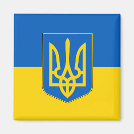 Magnet mit der Flagge der Ukraine