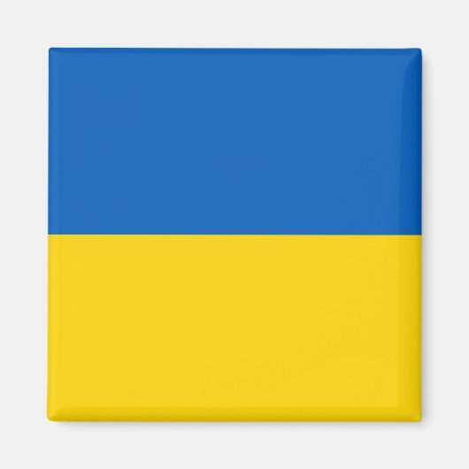 Magnet mit der Flagge der Ukraine (Vorne)