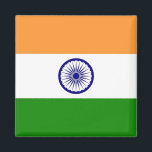 Magnet mit der Flagge Indiens<br><div class="desc">Fügen Sie Ihrem Kühlschrank oder Ihrer Magnetoberfläche eine Touch lebendiger Kultur und reichhaltigem Erbe mit unserem faszinierenden Magneten mit der ikonischen Flagge Indiens hinzu. Dieser Magnet ist mit viel Liebe zum Detail und lebhaften Farben gestaltet und ist mehr als nur eine Dekoration - er ist eine Feier für Indiens vielfältige...</div>