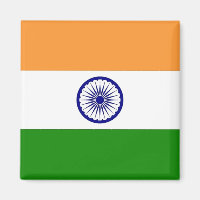 Magnet mit der Flagge Indiens