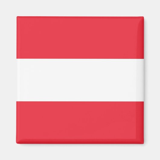 Magnet mit der Flagge Österreichs (Vorne)