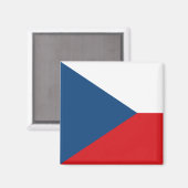Magnet mit der Flagge Tschechiens (Vorderseite/Rückseite)
