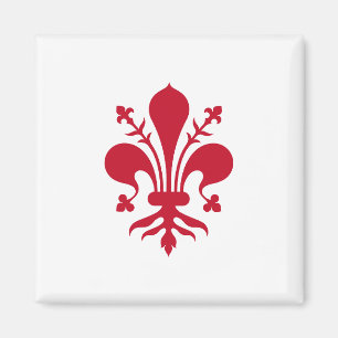 Magnet mit der Flagge von Florenz, Toskana, Italie